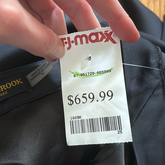 Ramy Brook Tera Ruffled Halter Gown Ruffle Satin Low Back Tie Black 14 High Neck - Picture 13 of 13